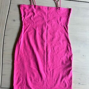 SHEIN tight pink spaghetti straps dress. Size L
